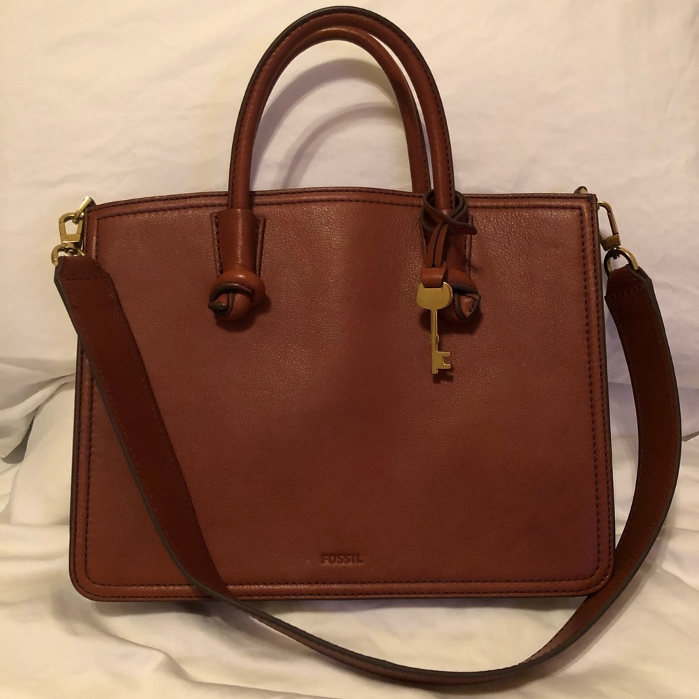 Fossil Skylar Leather Satchel